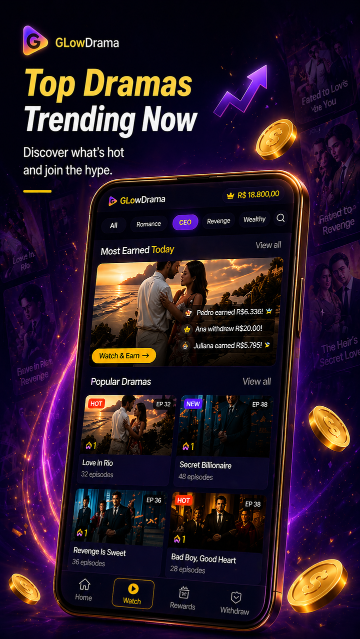 GlowDrama ranking page screenshot