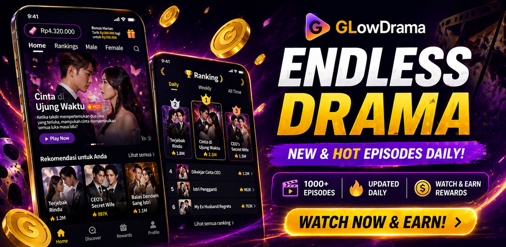 GlowDrama promotional campaign banner
